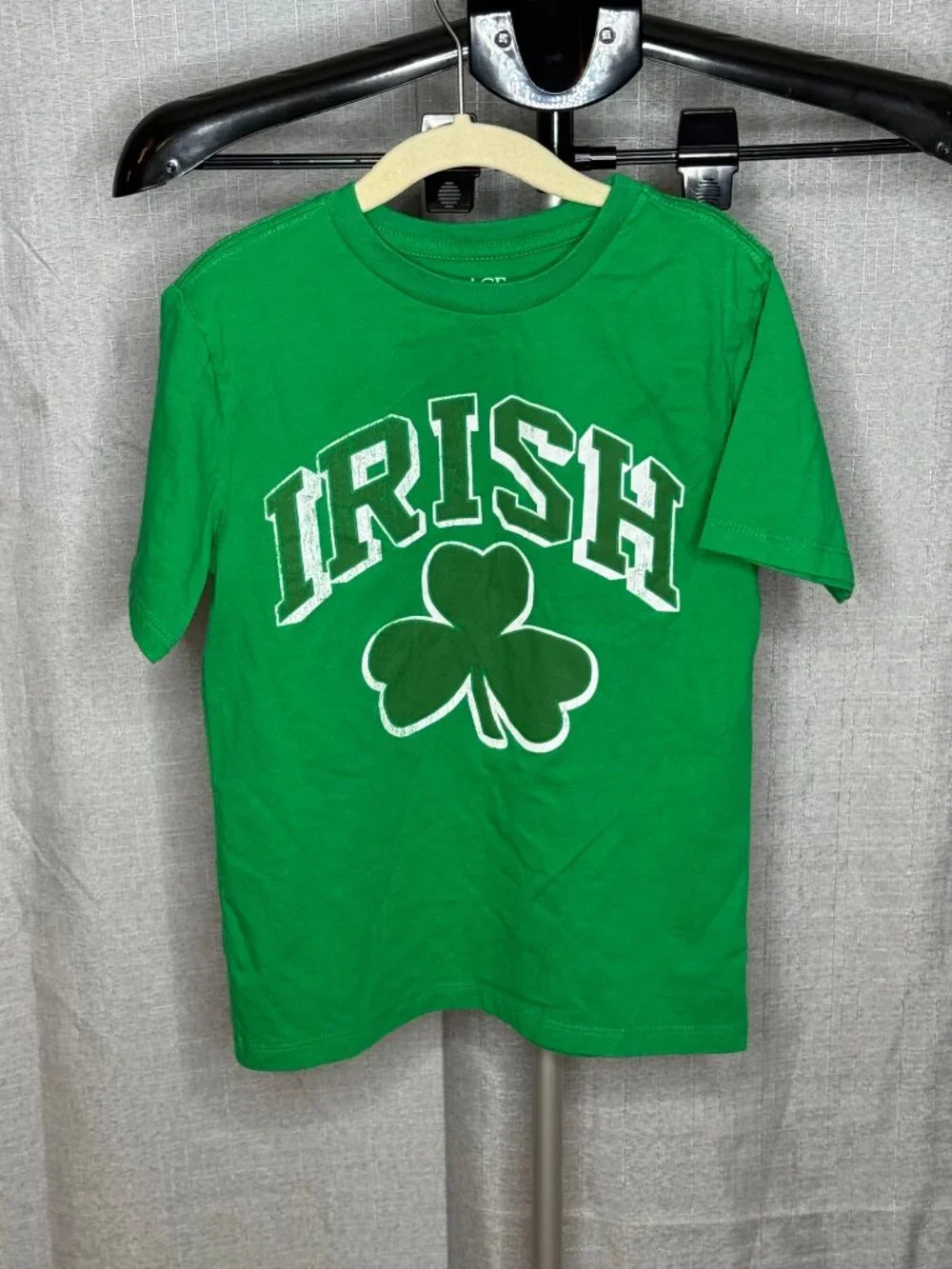 Children's Place - Kids - Short Sleeve Irish Shamrock Shirt - Size Youth Small